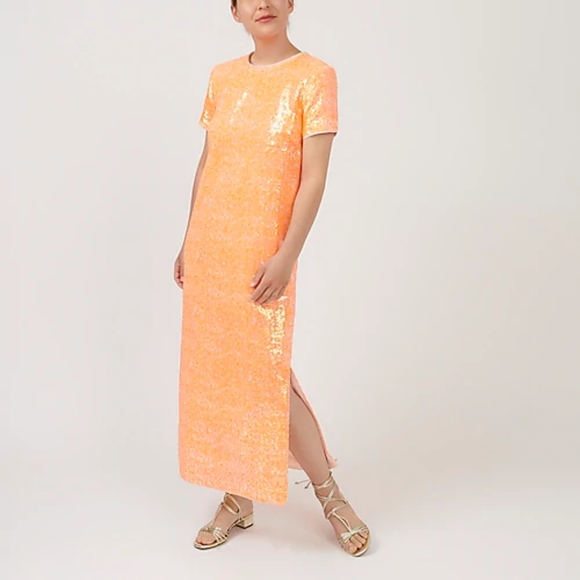 J Crew Orange Sequin Brand New Tags 